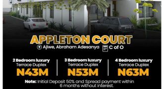 APPLETON COURT, ABRAHAM ADESANYA LEKKI